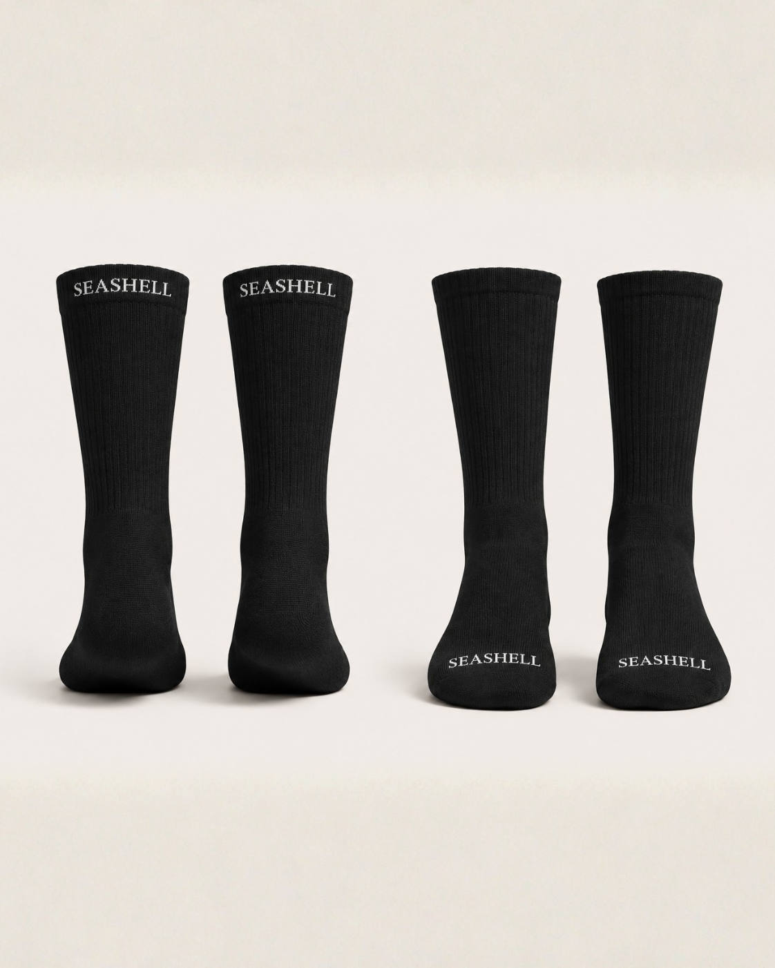 Merino Wool Socks Black (1 pair)