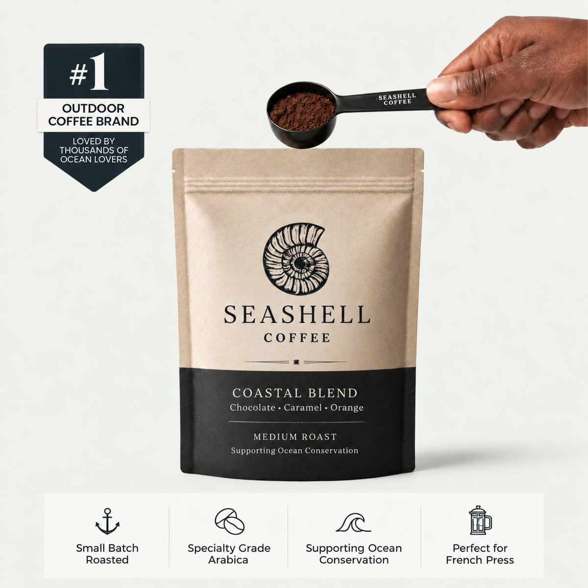 Seashell Coffee | Coastal Blend 225g