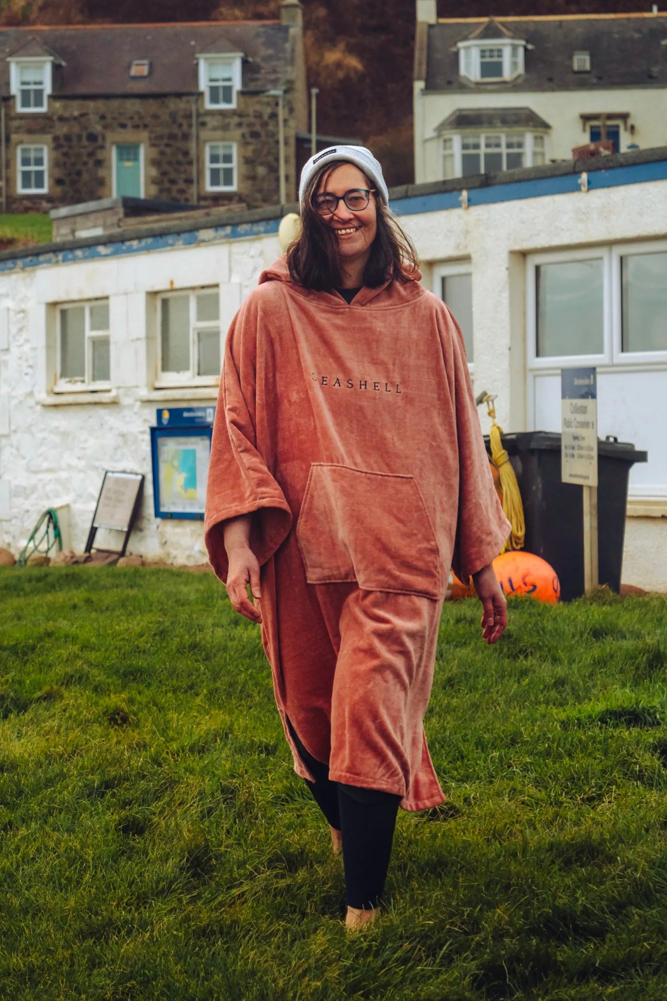 Organic Towelling Robe Pink, Swimming, SEASHELL®
