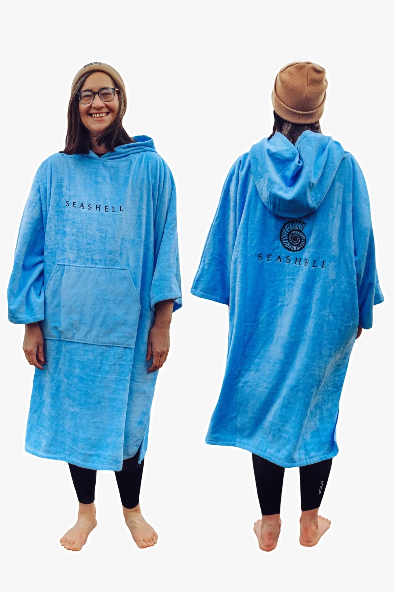 Organic Towelling Robe Sky, Swimming, SEASHELL®