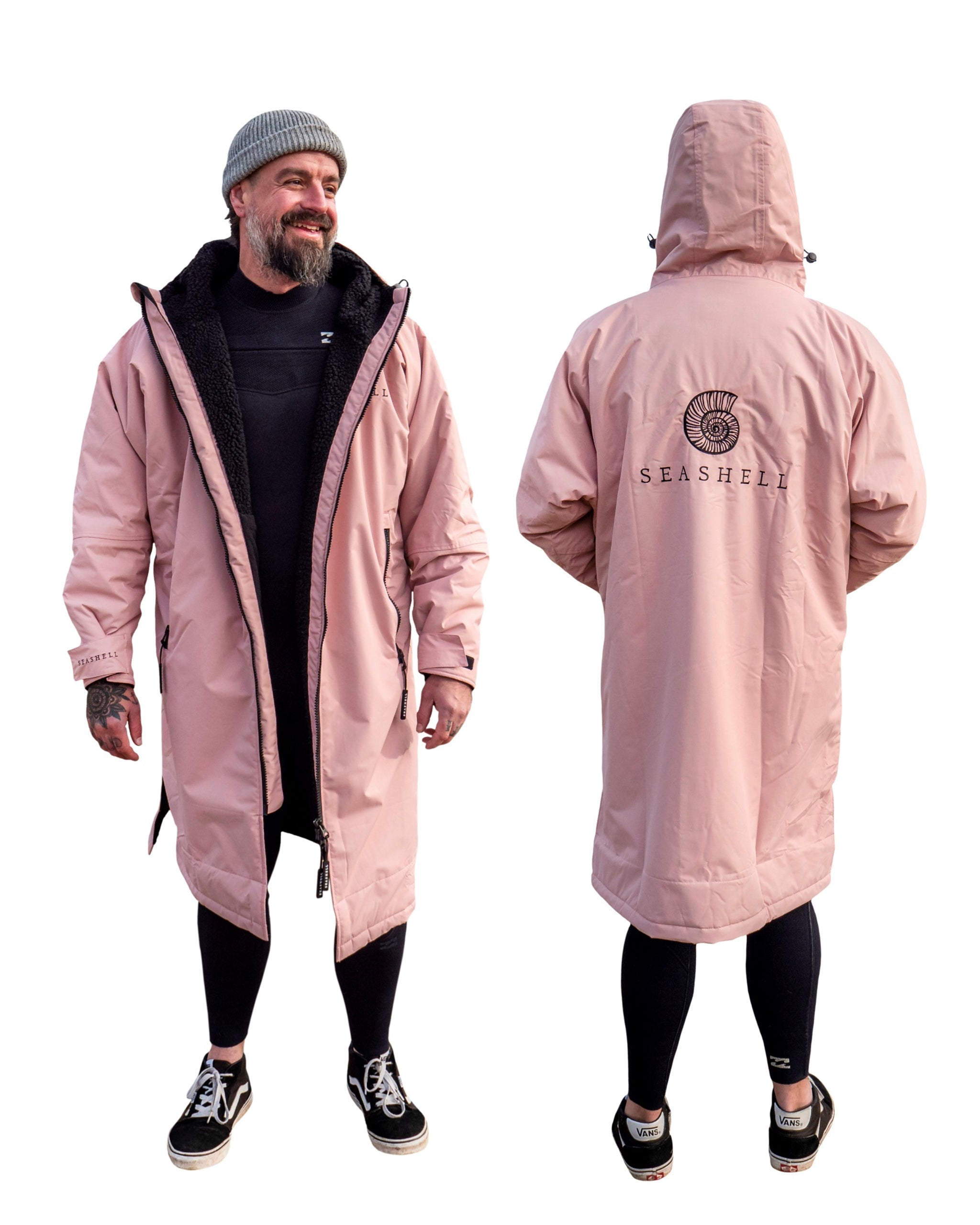 Changing Robe Pebble Pink – male model
