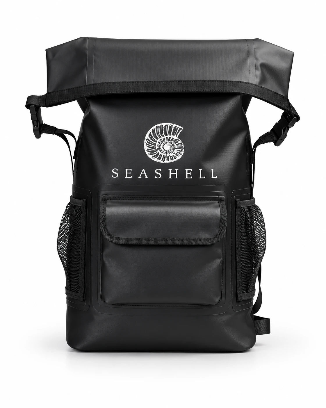 22L Drybag Backpack Black, front view - SEASHELL®
