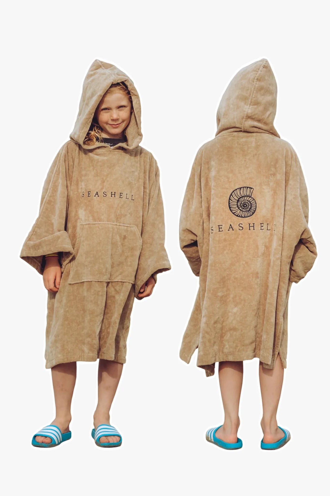 Organic Towelling Robe Kids, Swimming, SEASHELL®