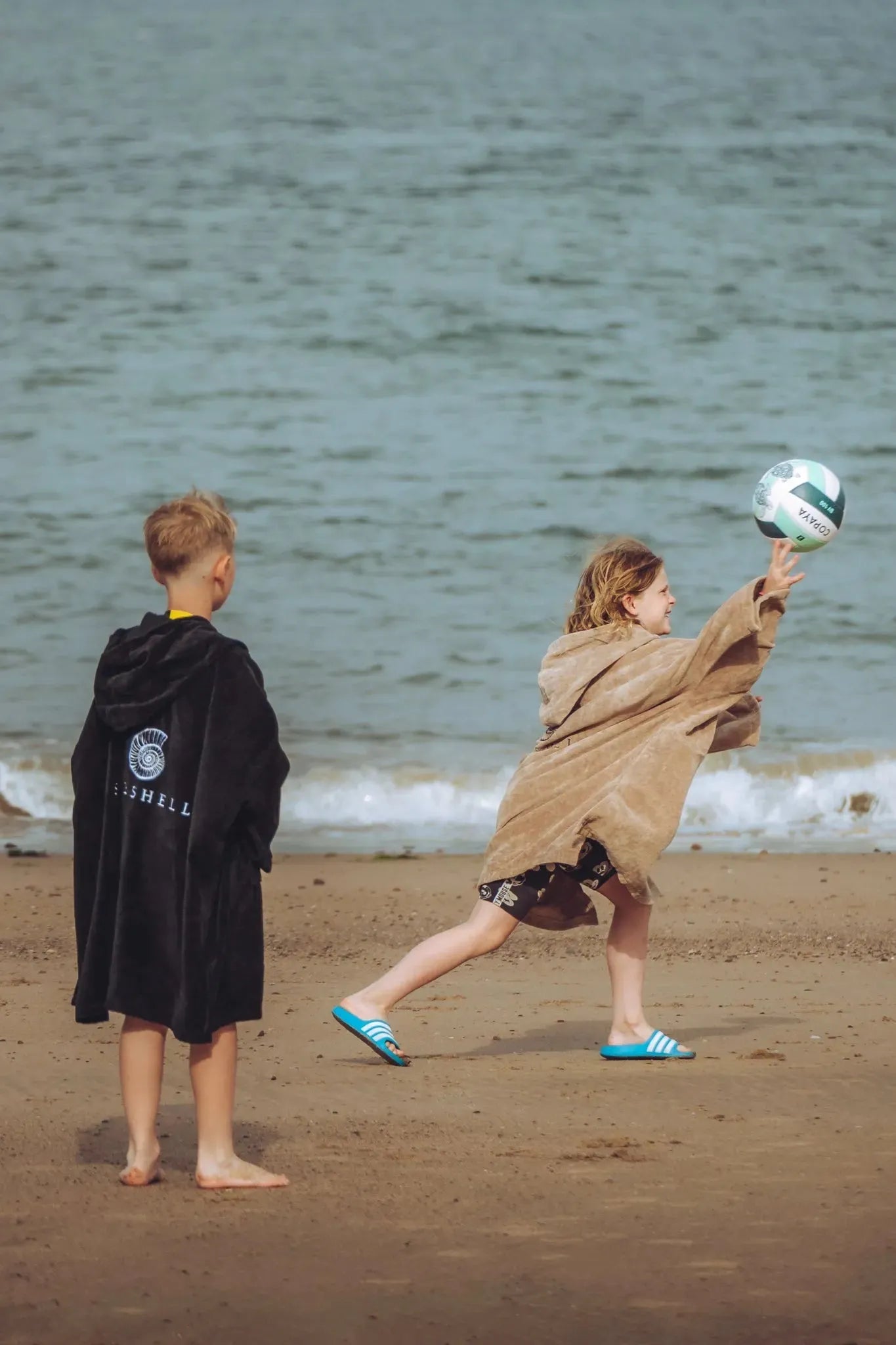 Organic Towelling Robe Kids, Swimming, SEASHELL®