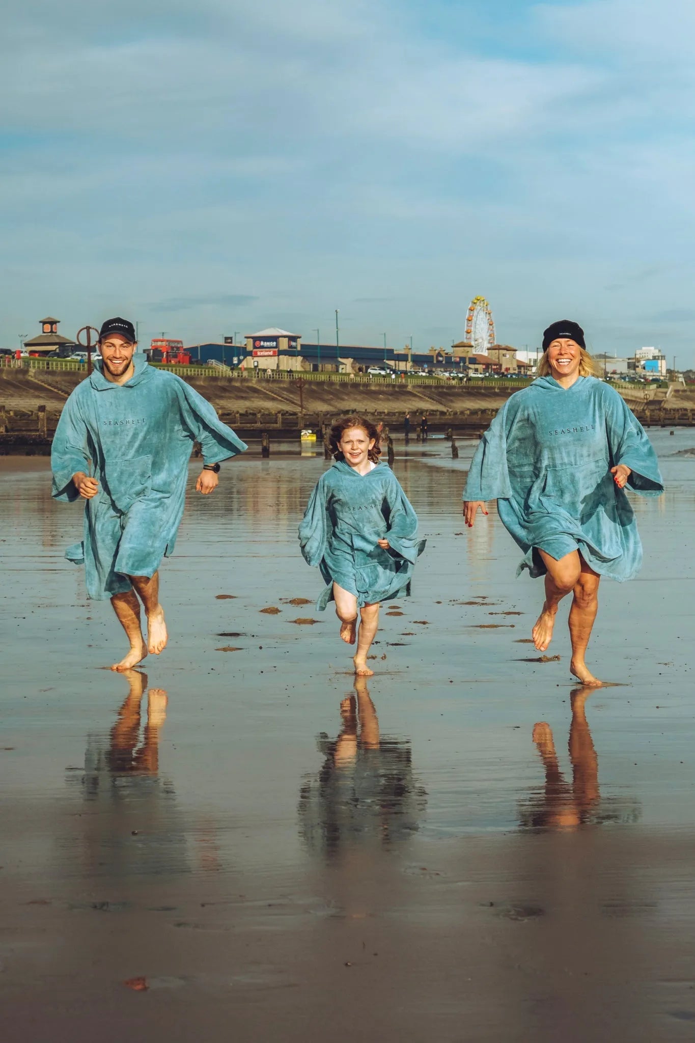 Organic Cotton Towelling Robe Teal - SEASHELL®