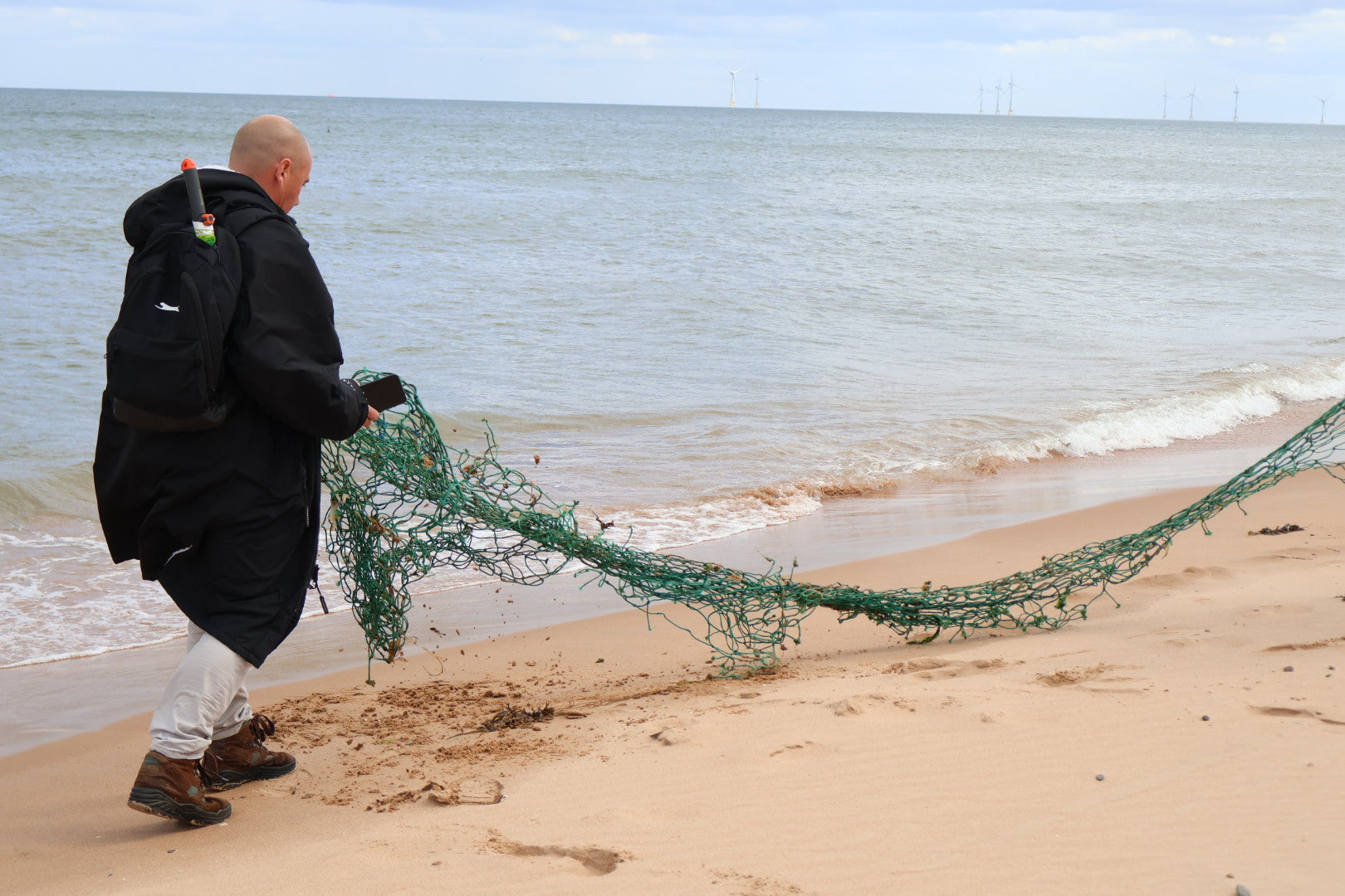 net on beach