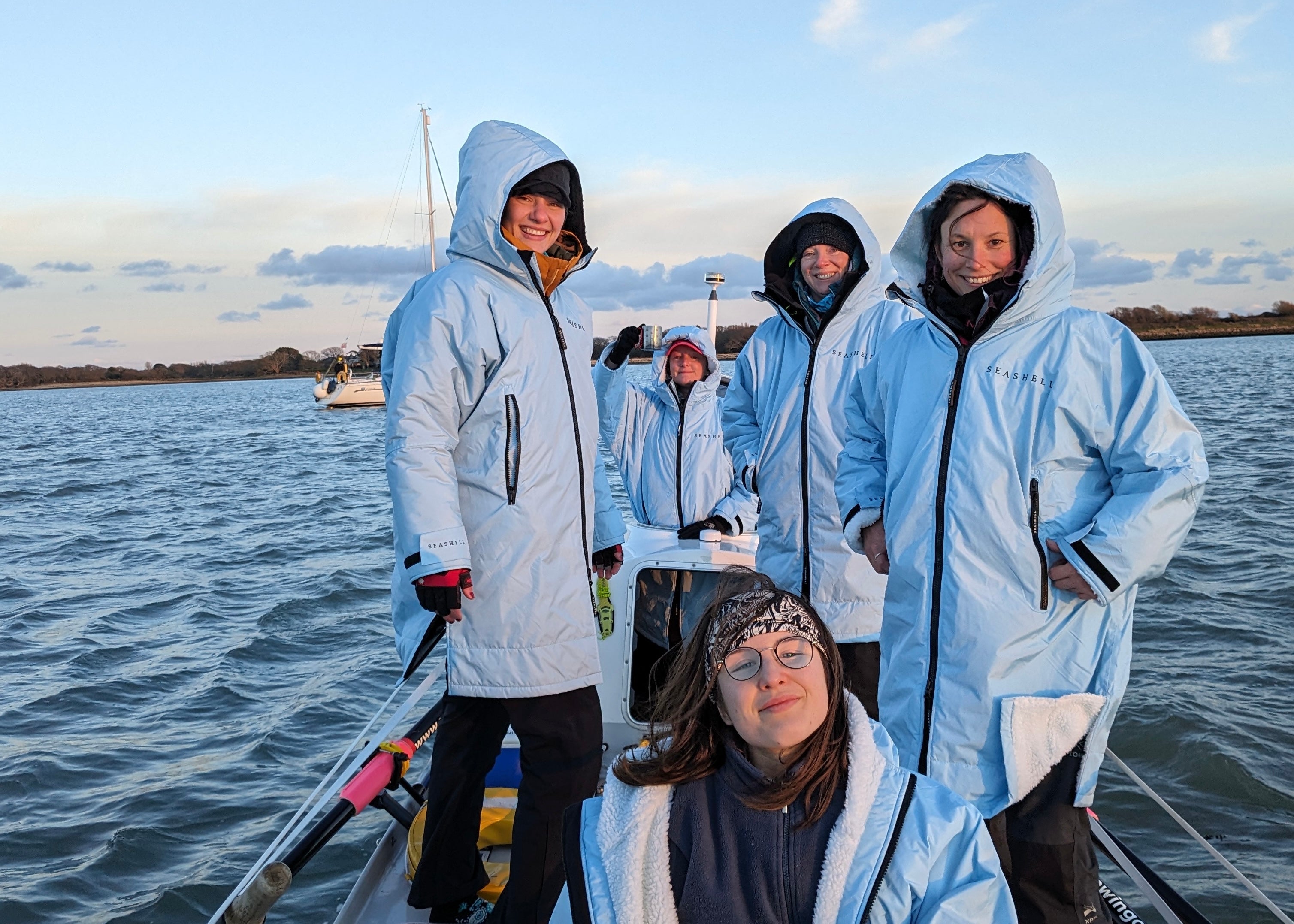 Five Women on Boat