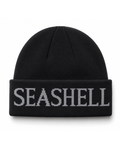 Merino Wool Beanie Black