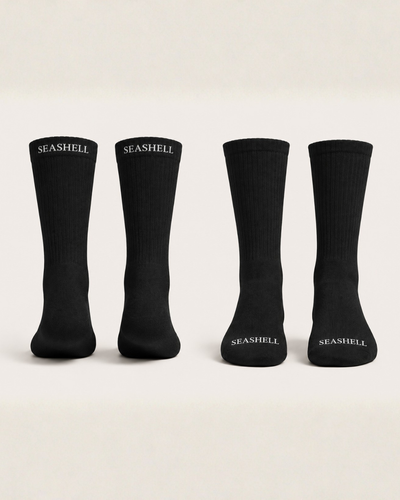 Merino Wool Socks Black (1 pair)