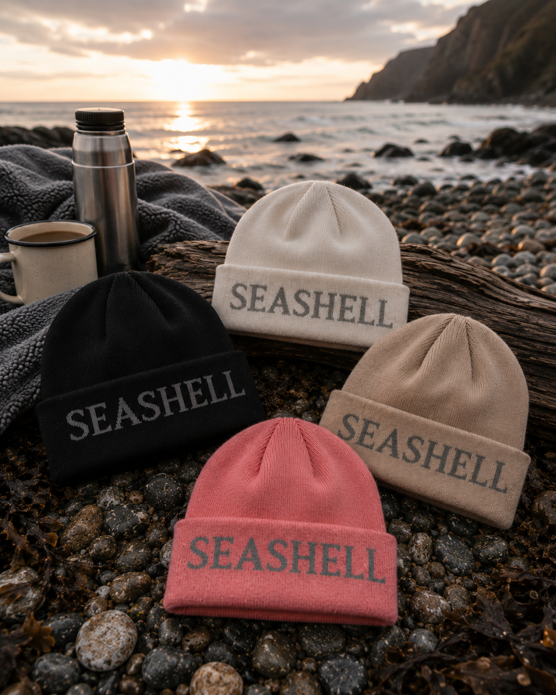 Merino Wool Beanie Black