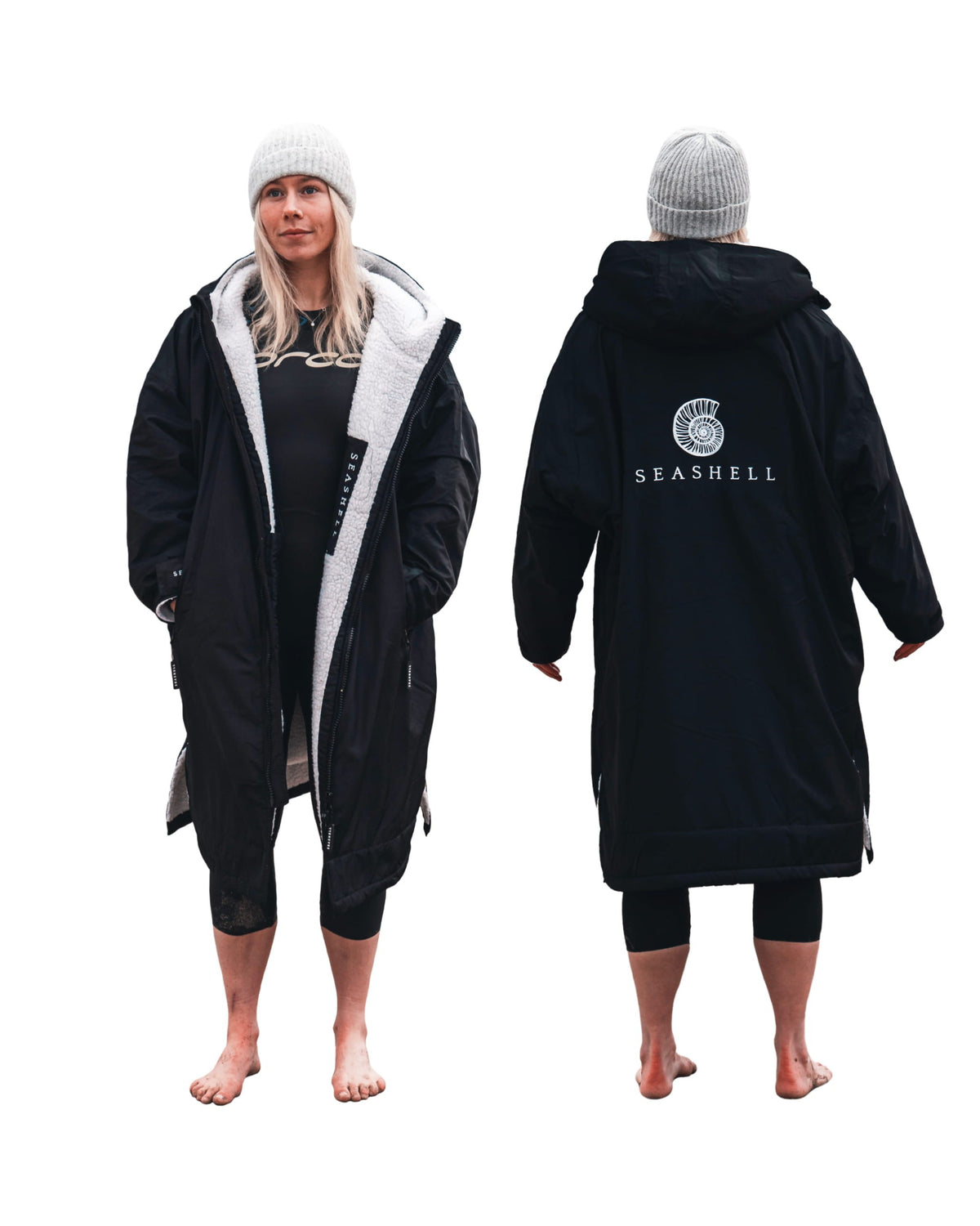 Changing Robe Black – female model