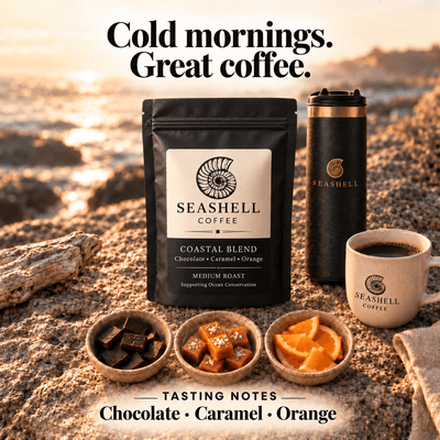 Coastal Blend tasting notes: chocolate, caramel and orange