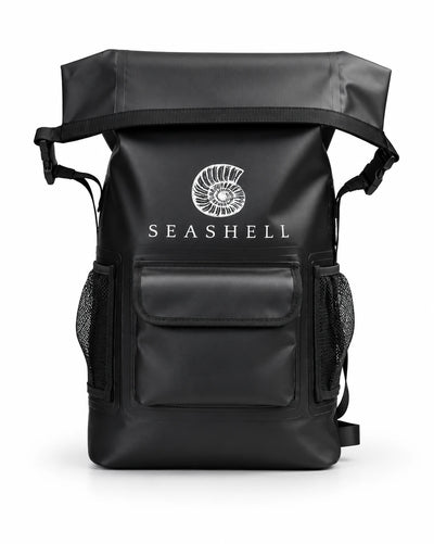 22L Drybag Backpack Black, front view - SEASHELL®