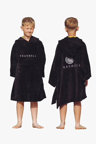 Organic Towelling Robe Kids, Swimming, SEASHELL®