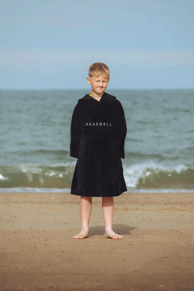 Organic Towelling Robe Kids, Swimming, SEASHELL®