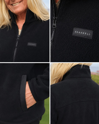 Light Weight Fleece Black - SEASHELL®