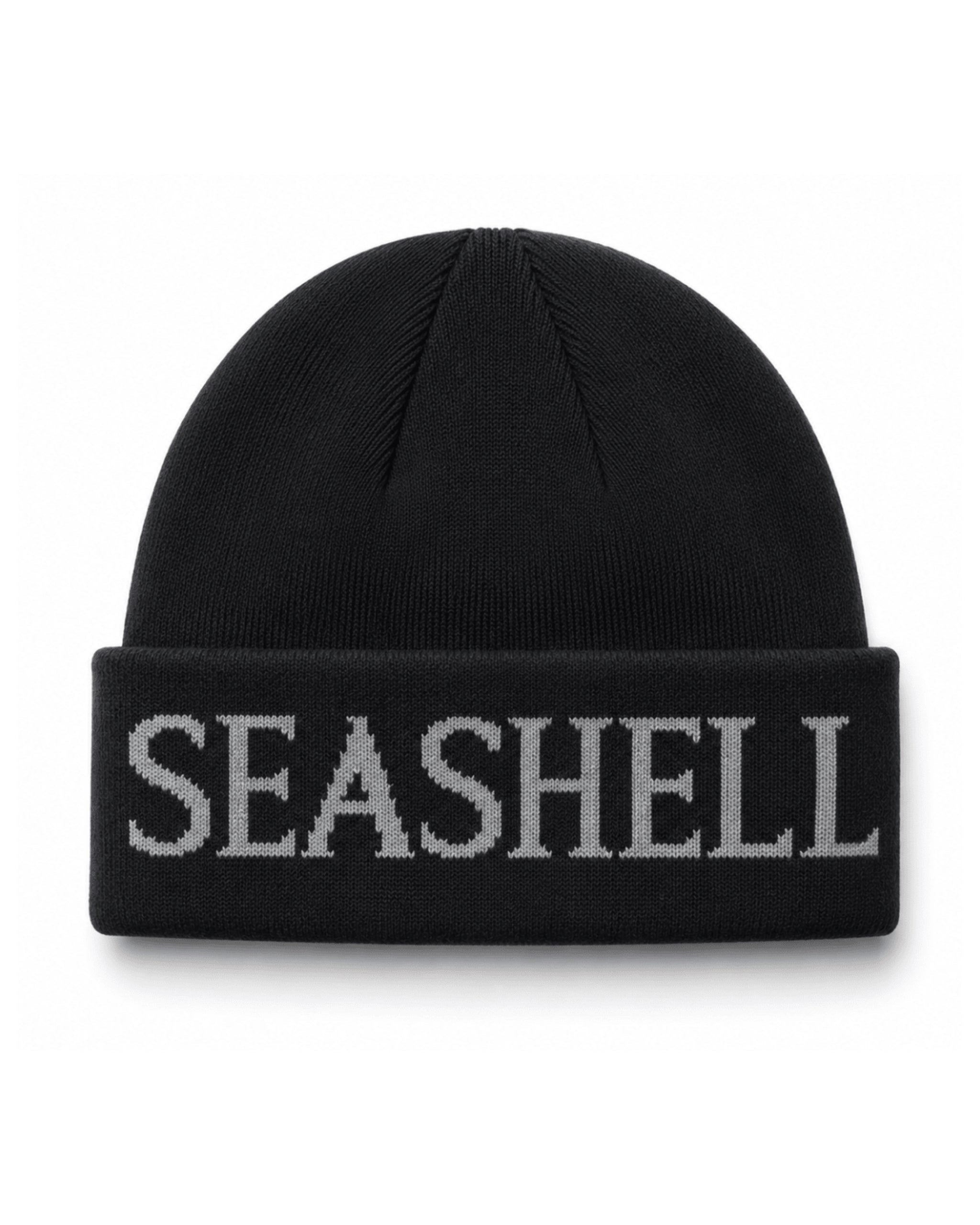 Merino Wool Beanie Black - SEASHELL®