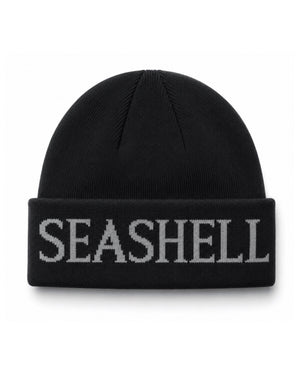 Merino Wool Beanie Black - SEASHELL®