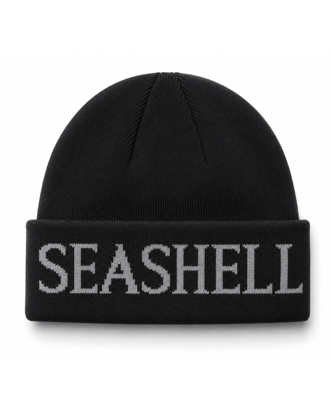Merino Wool Beanie Black - SEASHELL®