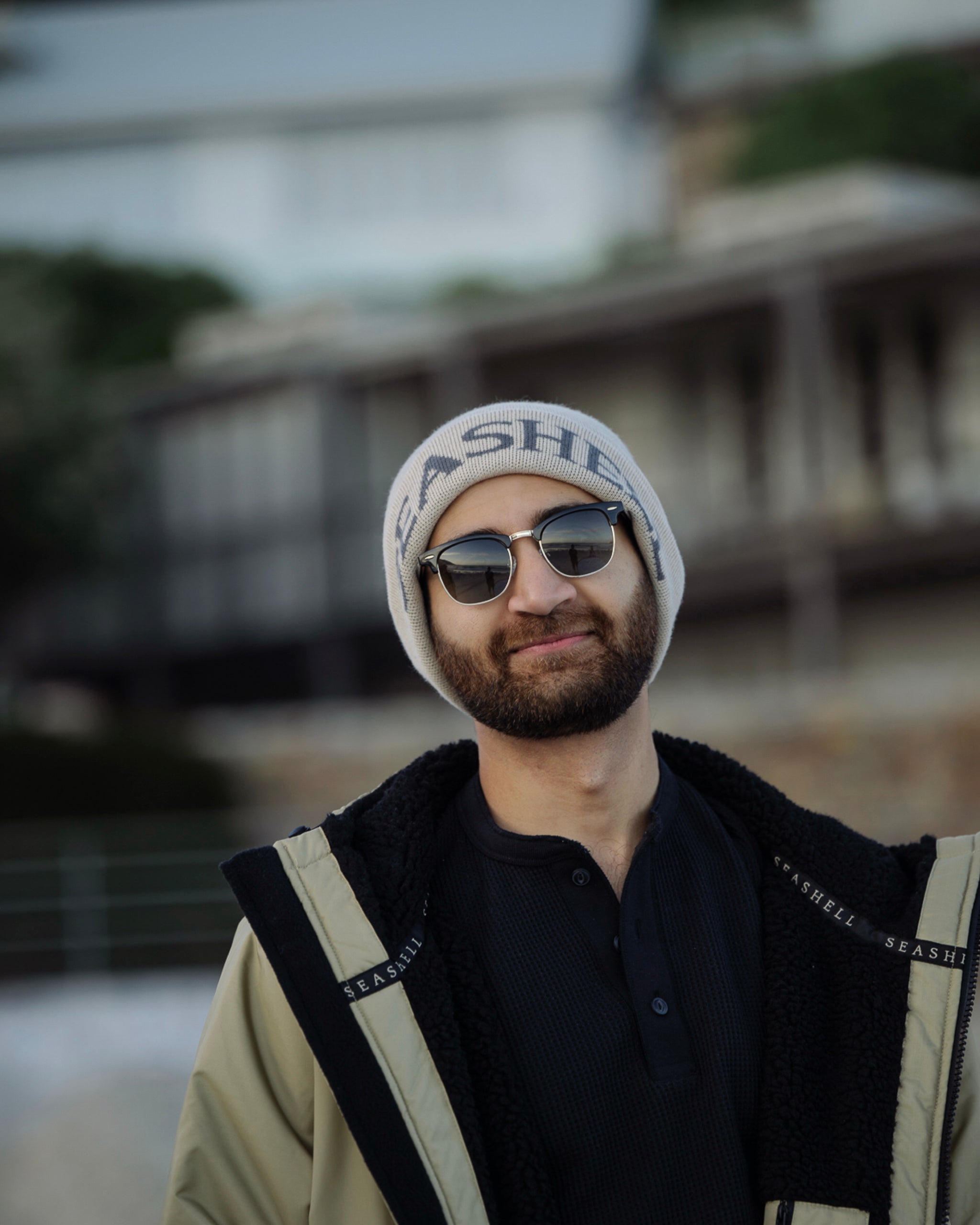 Merino Wool Beanie Sand - SEASHELL®