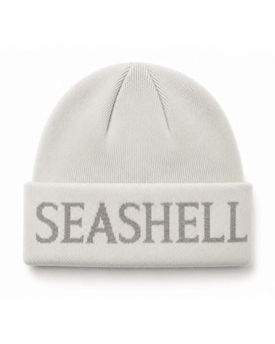 Merino Wool Beanie White - SEASHELL®