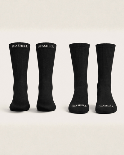 Merino Wool Socks Black (1 pair) - SEASHELL®