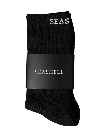 Merino Wool Socks Black (1 pair) - SEASHELL®
