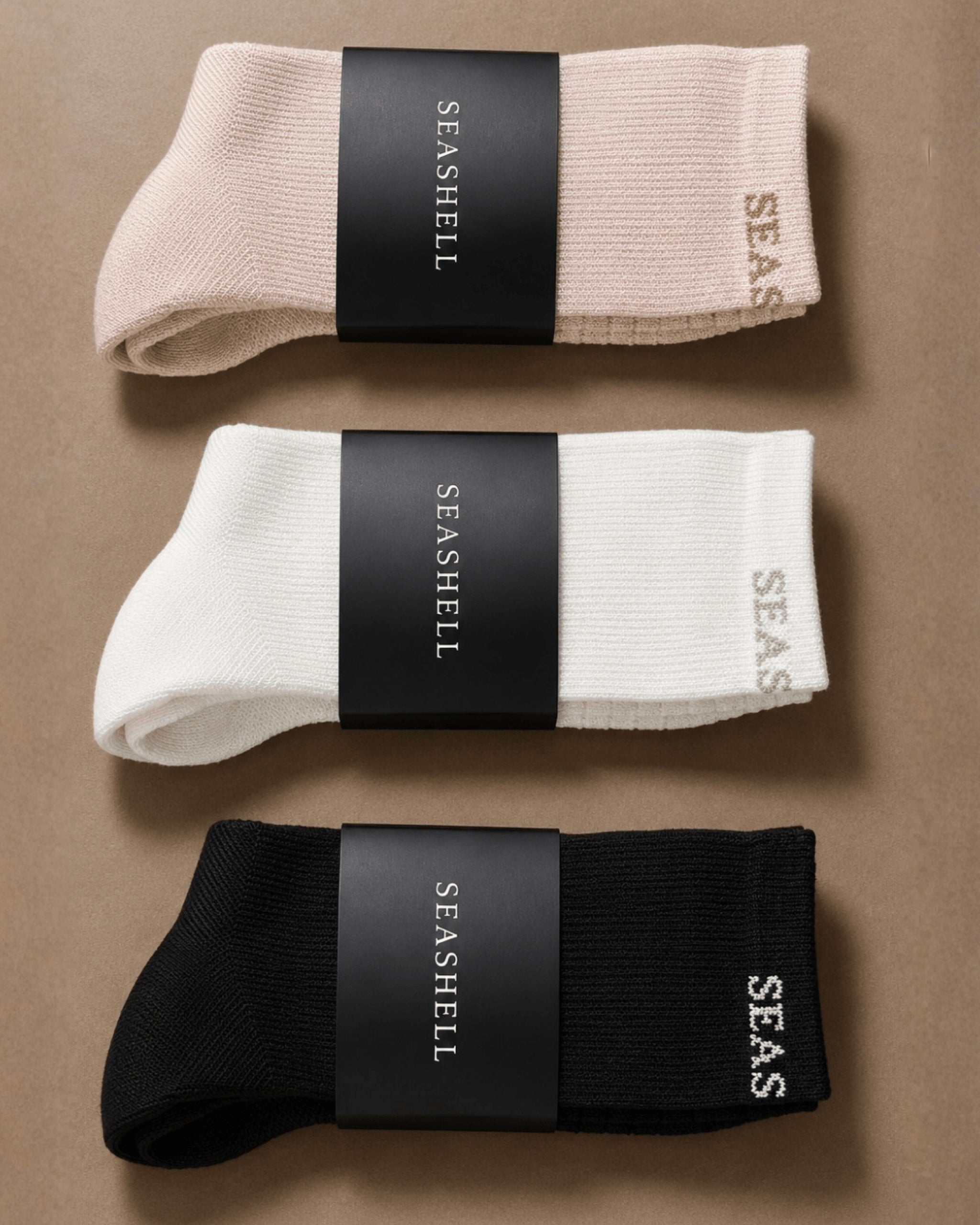 Merino Wool Socks Black (1 pair) - SEASHELL®