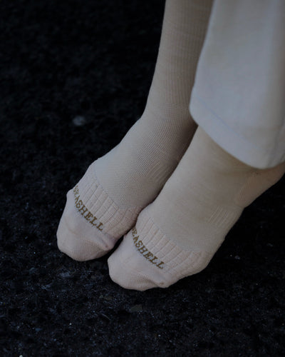 Merino Wool Socks Sand (1 pair) - SEASHELL®