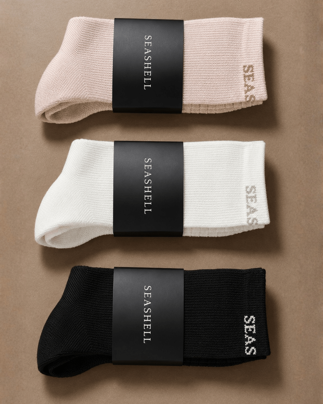 Merino Wool Socks Sand (1 pair) - SEASHELL®