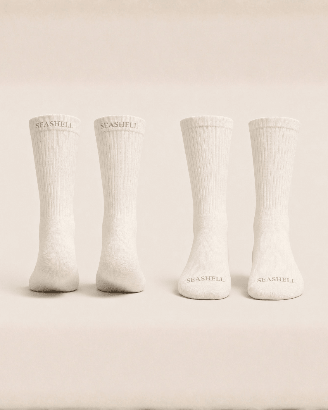 Merino Wool Socks White (1 pair) - SEASHELL®