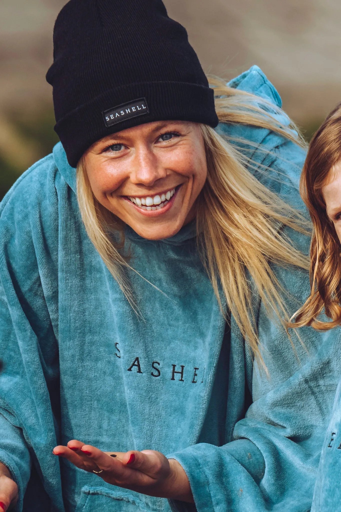 Organic Cotton Towelling Robe Teal - SEASHELL®