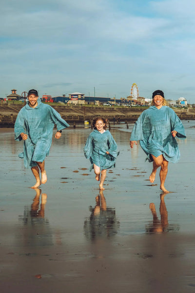 Organic Cotton Towelling Robe Teal - SEASHELL®