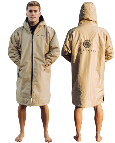 Changing Robe Sand – front and back view male model