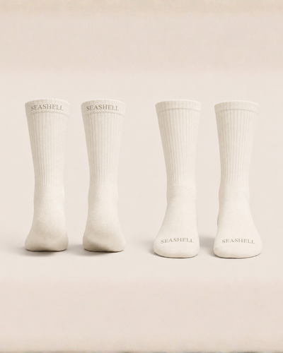 Merino Wool Socks White (1 pair)